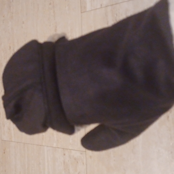 NWT Isotoner Black Fleece Fold-Over Smart Dri Mittens - Picture 6 of 9